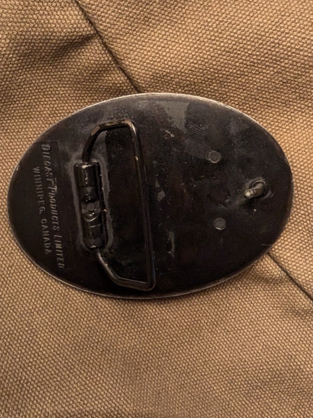 RARE 1980s Vintage Heritage Park Belt Buckle Diecast Made In Canada Alberta - Picture 5 of 7